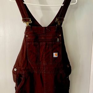 Cathartt women’s overalls. Small. Brown
